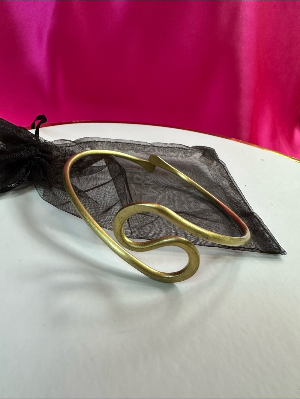 Gold Swirl Arm Cuff - Women's Accessory